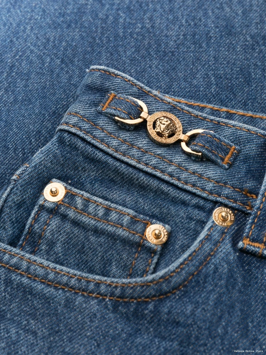 Cheap '95 Women jeans Versace straight-leg Medusa 0422